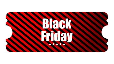 Black Friday special event ticket, movie night Stock Illustration
