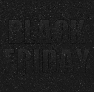 Black Friday. Starry dark sky. Eps 10. Stock Illustration