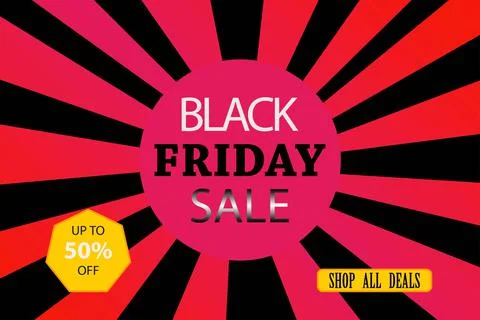 Black Friday sticker vector illustration Stock Illustration