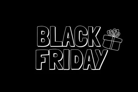 Black Friday with Styles Stock Illustration