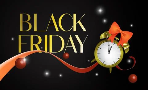 Black Friday super sale countdown vector Stock Illustration