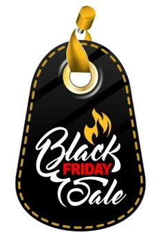 Black Friday tag Illustrazione stock