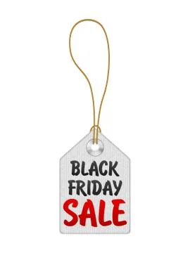 Black friday tag Illustrazione stock