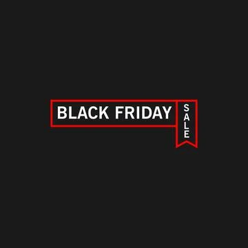 Black friday tag Stock Illustration