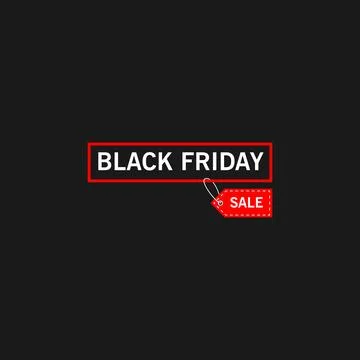 Black friday tag Stock Illustration