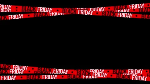Black friday tapes dragging up and down the screen on a black background. Re Stock-Footage 251417063