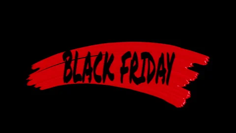 Black friday text animation. Stock Footage 316780797