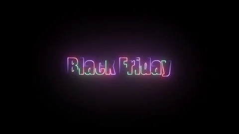 “Black Friday Text Animation | Mega Sale Motion Graphics | Discount Offer” Stock Footage 322651270