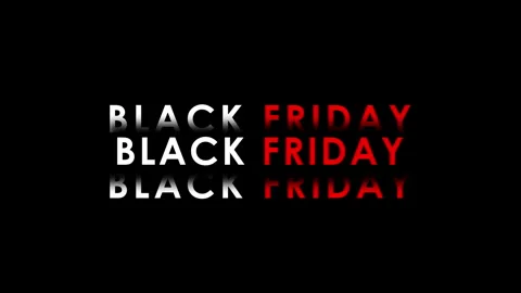 Black Friday text animation. Seamless looping 4k video Stock Footage 291929648