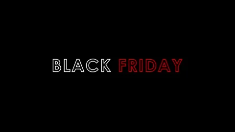 Black Friday text animation. Seamless looping 4k video Stock Footage 291929656