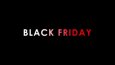 Black Friday text animation. Seamless looping 4k video Stock Footage 292740786