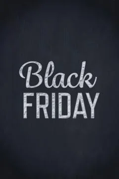 Black Friday text is appearing in flat design poster, with worn chalk-like 스톡 일러스트