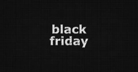 BLACK FRIDAY text on board Stock Illustration