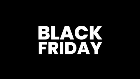 Black friday text with flash fire transitions.4K motion animation. Video stock 293710139