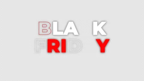 Black Friday Text Flicker Stock Footage 288359928