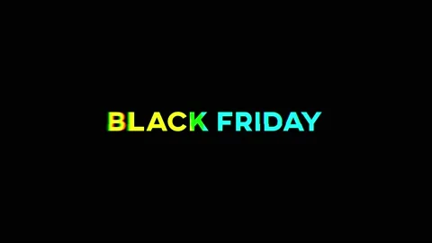 Black Friday text with gradient effect and abstract particles Stock Footage 224291600