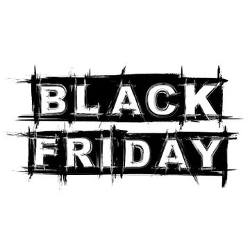 Black friday text grunge background Stock Illustration