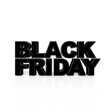 Black Friday Text Stock Illustration