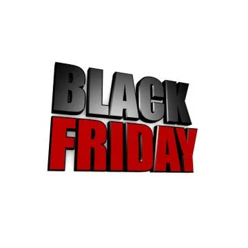 Black Friday Text Stock Illustration