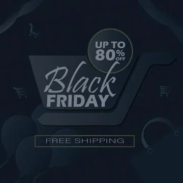 BLACK FRIDAY TEXT Stock Illustration