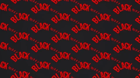 Black friday text kinetic typography. Sale poster, discount offer banner Stock Footage 129640167