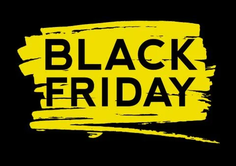 Black Friday Text on the Paint Splash Stock Illustration