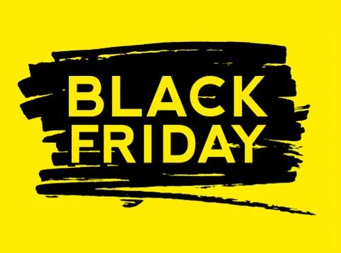 Black Friday Text on the Paint Splash Stock Illustration
