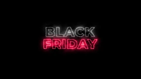 Black Friday Text Saber Stock Footage 288359496