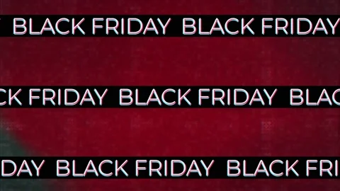 Black friday text seamless looped animation with glitch effect. Stock Footage 155785799