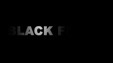 Black Friday text spotlight reveal Stock Footage