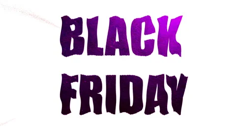 Black Friday text on a white background. The text waves like a flag. Allegory-a Stock Footage 131158676