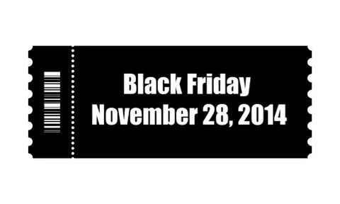 Black friday ticket Stock Illustration