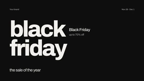 Black Friday Titles Stock After Effects