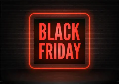 Black friday total sale vector banner template Stock Illustration