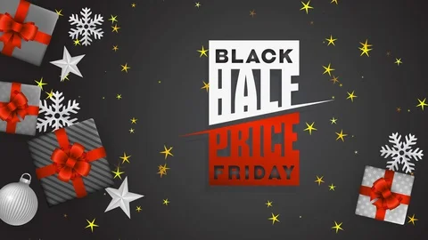 Black friday transfer with words segment cost sliced in the central and luxury 動画素材 129691645