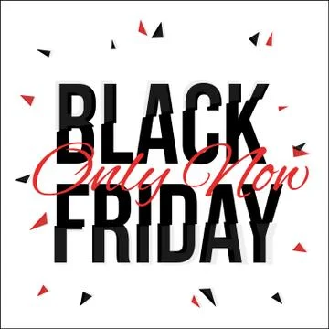 Black Friday typescript in glitch, distorted font Stock Illustration