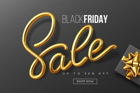 Black Friday typographic design. Illustrazione stock