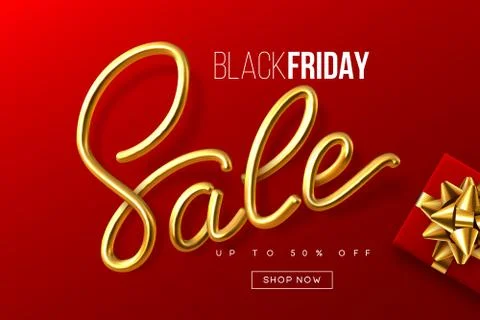Black Friday typographic design. Illustrazione stock