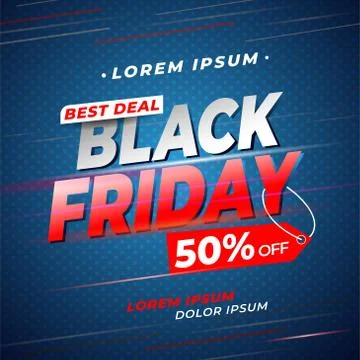 Black Friday typographic Stock Illustration