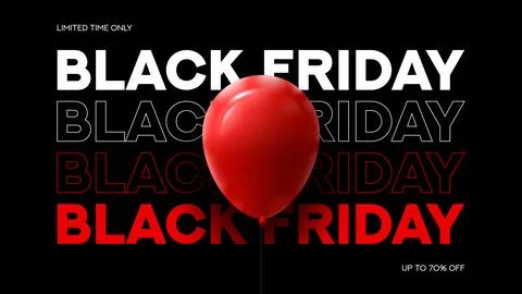 Black Friday typography banner Stock Illustration