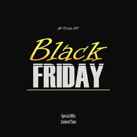 Black Friday vector design Stock Illustration