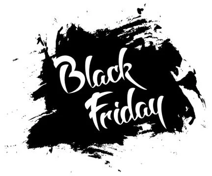 Black friday - vector handmade lettering Stock Illustration