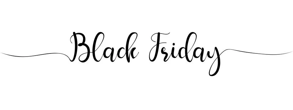 "BLACK FRIDAY" vector lettering. Vector illustration Stock Illustration