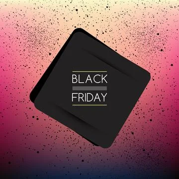 Black friday vector. Sale layout background for template, banner, cover, prin Stock Illustration