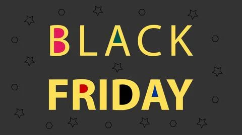 Black friday Vector simple design for shop, business Stock Illustration