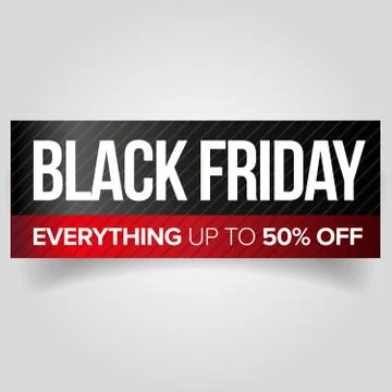 Black Friday web banner vector Stock Illustration