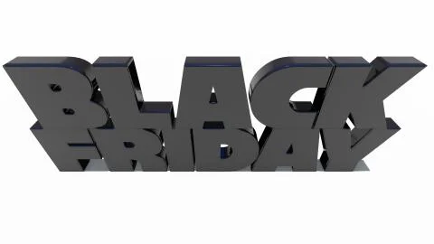 Black friday with white background Illustrazione stock