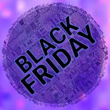 Black Friday Wordcloud. Text cloud. Typography concept.  illustration. Stock Photos