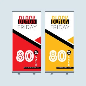 Black Friday X banner Illustrazione stock