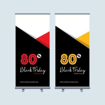 Black Friday X banner Illustrazione stock